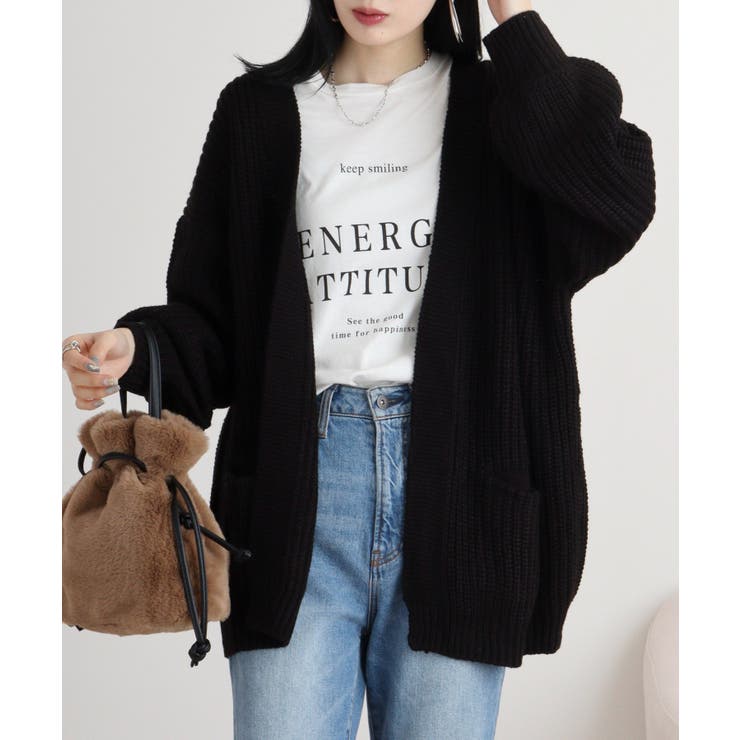 ビッグシルエットボリュームスリーブカーディガン | atONE | 詳細画像22 