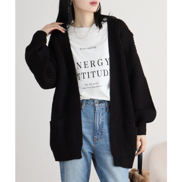 ビッグシルエットボリュームスリーブカーディガン | atONE | 詳細画像24 