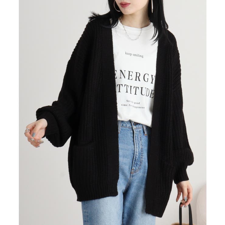 ビッグシルエットボリュームスリーブカーディガン | atONE | 詳細画像25 