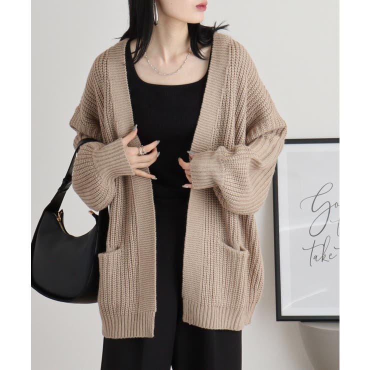 ビッグシルエットボリュームスリーブカーディガン | atONE | 詳細画像27 