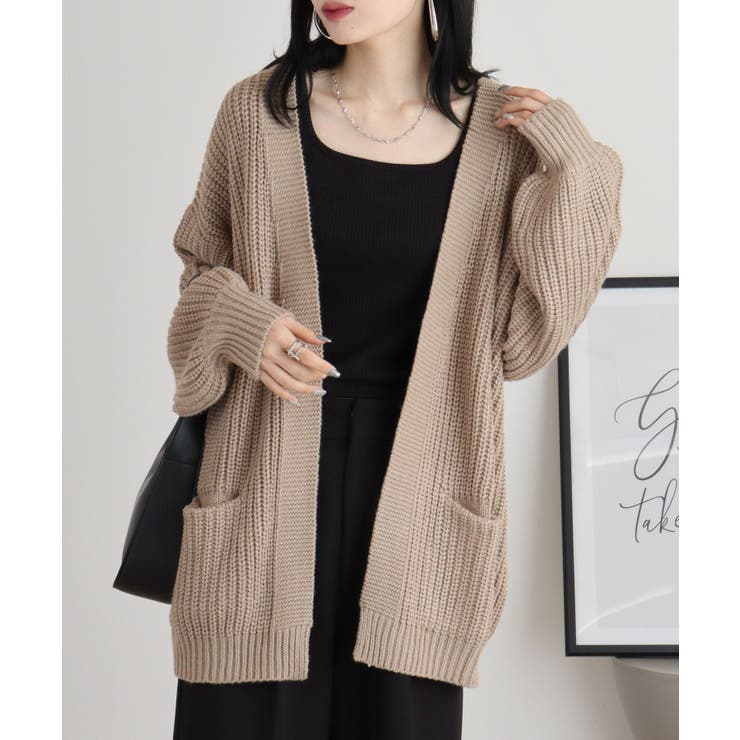 ビッグシルエットボリュームスリーブカーディガン | atONE | 詳細画像29 