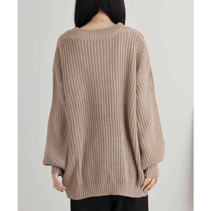 ビッグシルエットボリュームスリーブカーディガン | atONE | 詳細画像34 