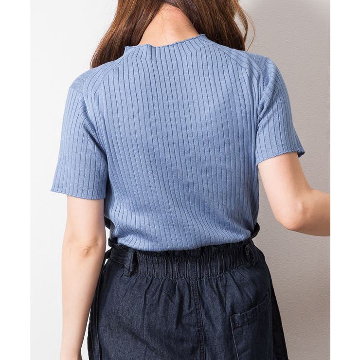 プチハイネックハーフスリーブサマーニット | atONE | 詳細画像17 