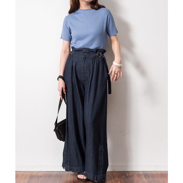 プチハイネックハーフスリーブサマーニット | atONE | 詳細画像18 