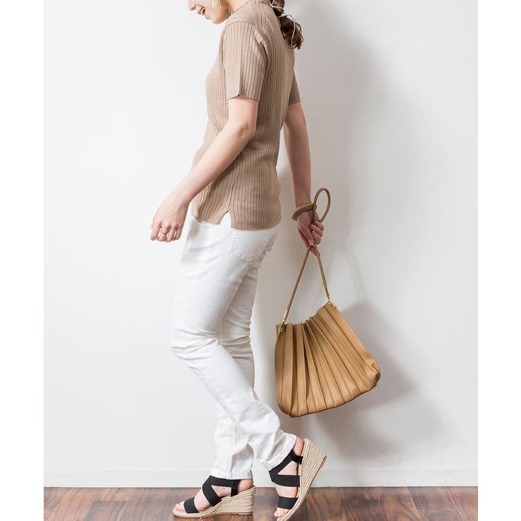 プチハイネックハーフスリーブサマーニット | atONE | 詳細画像26 