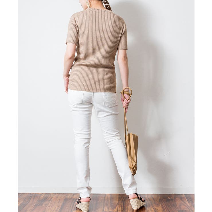 プチハイネックハーフスリーブサマーニット | atONE | 詳細画像27 