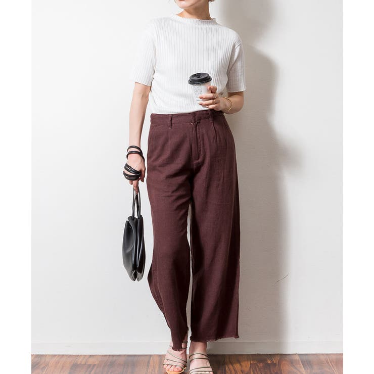 プチハイネックハーフスリーブサマーニット | atONE | 詳細画像32 