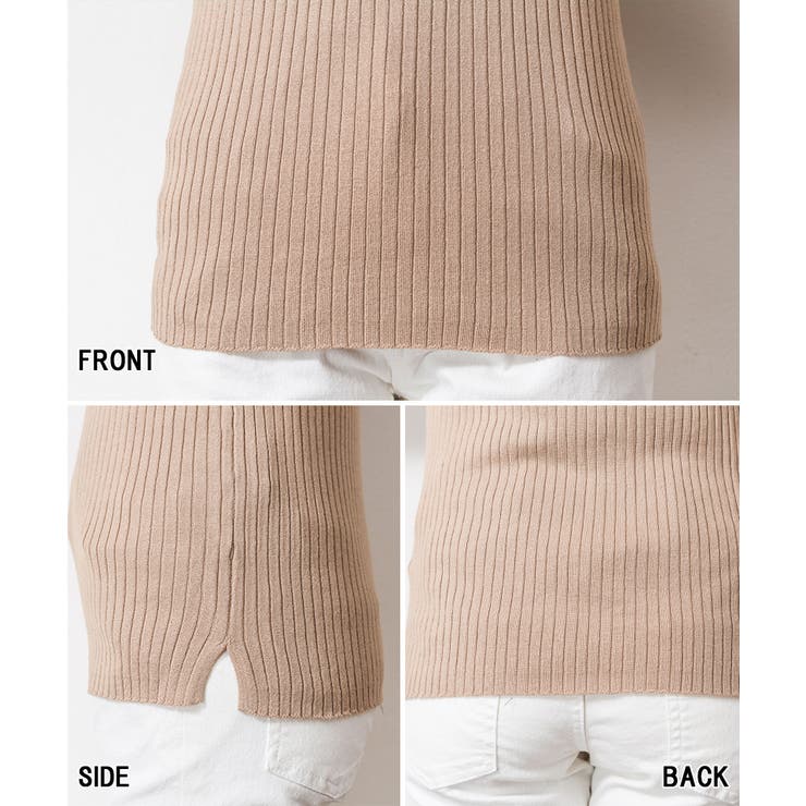 プチハイネックハーフスリーブサマーニット | atONE | 詳細画像39 