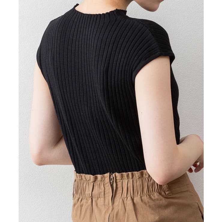 プチハイネックフレンチスリーブサマーニット | atONE | 詳細画像17 