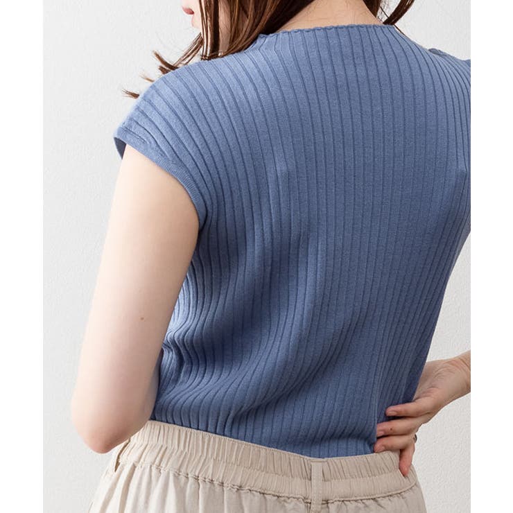 プチハイネックフレンチスリーブサマーニット | atONE | 詳細画像30 