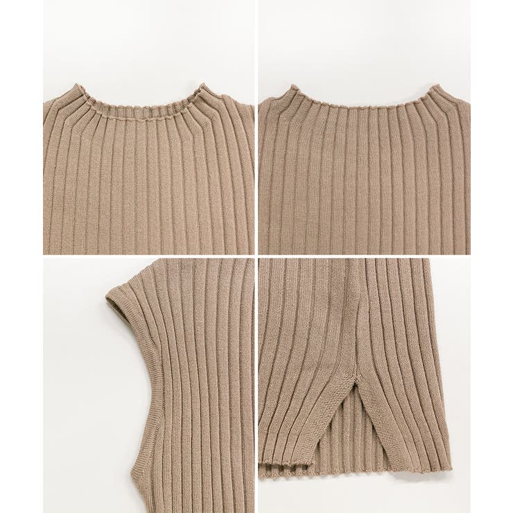 プチハイネックフレンチスリーブサマーニット | atONE | 詳細画像40 