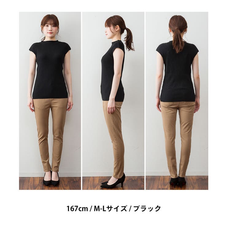 プチハイネックフレンチスリーブサマーニット | atONE | 詳細画像6 