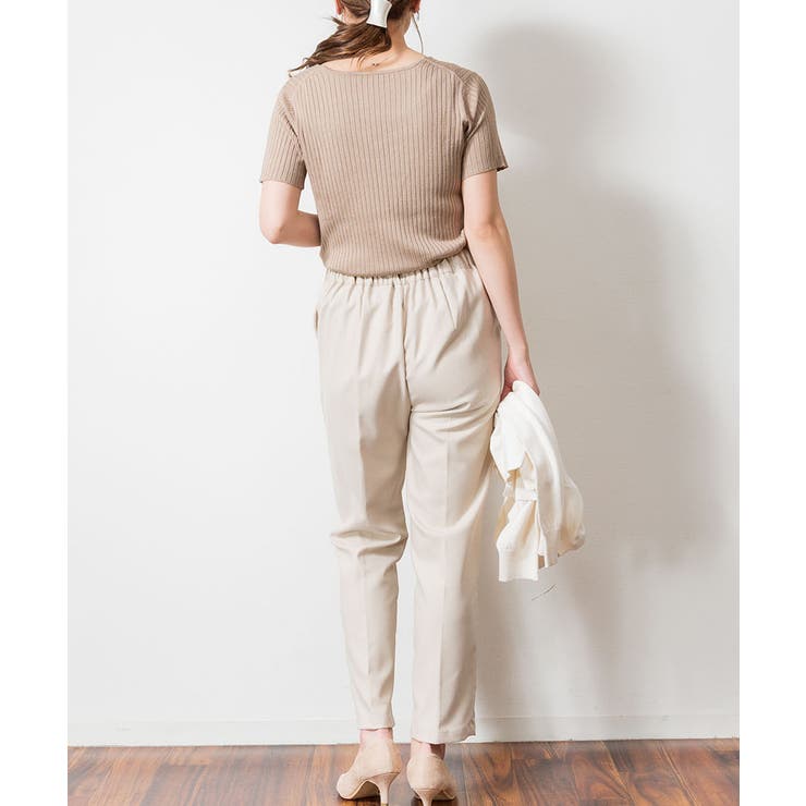 Vネックハーフスリーブサマーニット | atONE | 詳細画像27 