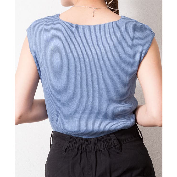 ボートネックフレンチスリーブサマーニット | atONE | 詳細画像18 