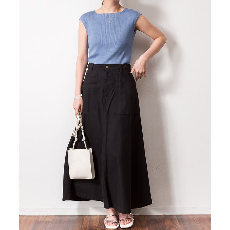 ボートネックフレンチスリーブサマーニット | atONE | 詳細画像19 