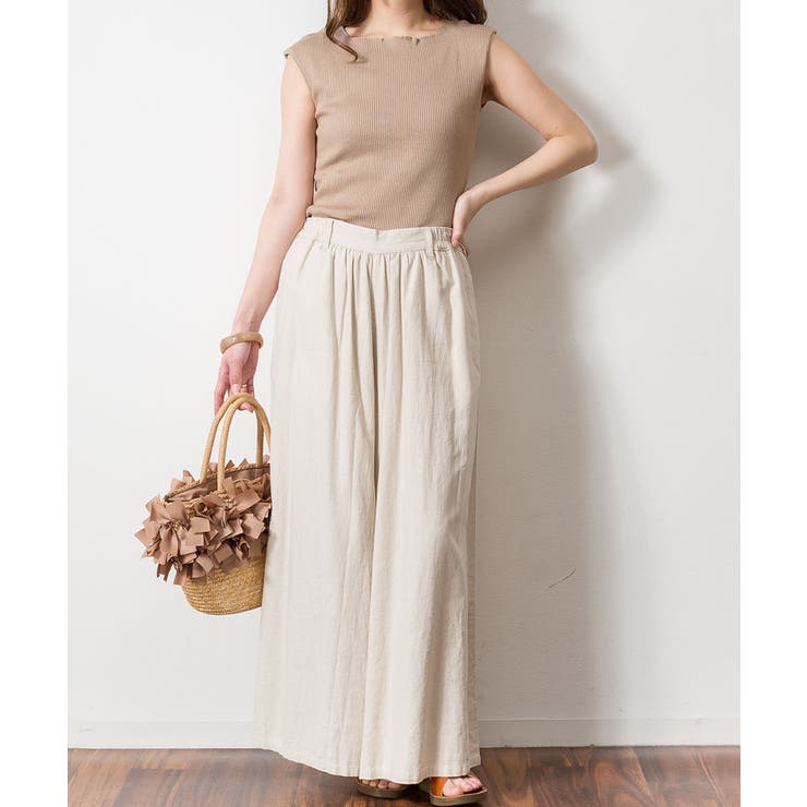 ボートネックフレンチスリーブサマーニット | atONE | 詳細画像26 