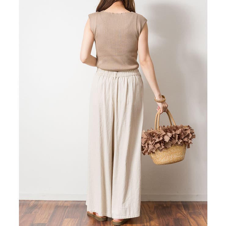 ボートネックフレンチスリーブサマーニット | atONE | 詳細画像28 