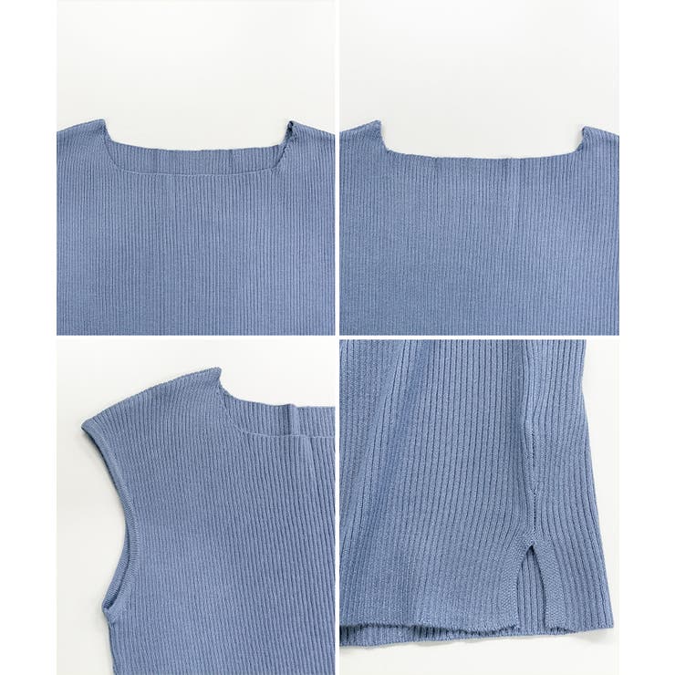 ボートネックフレンチスリーブサマーニット | atONE | 詳細画像41 