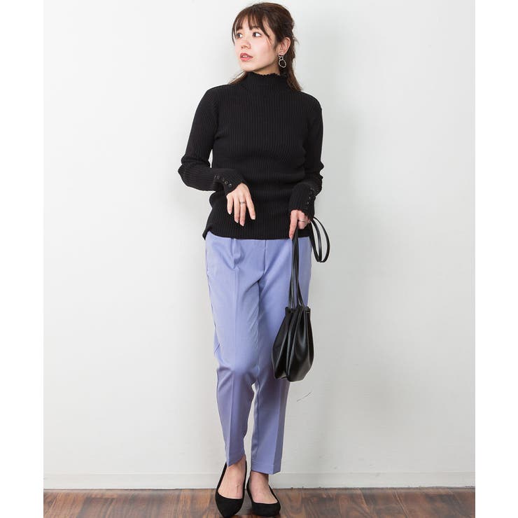 メロウ襟タートルネックリブニット | atONE | 詳細画像17 