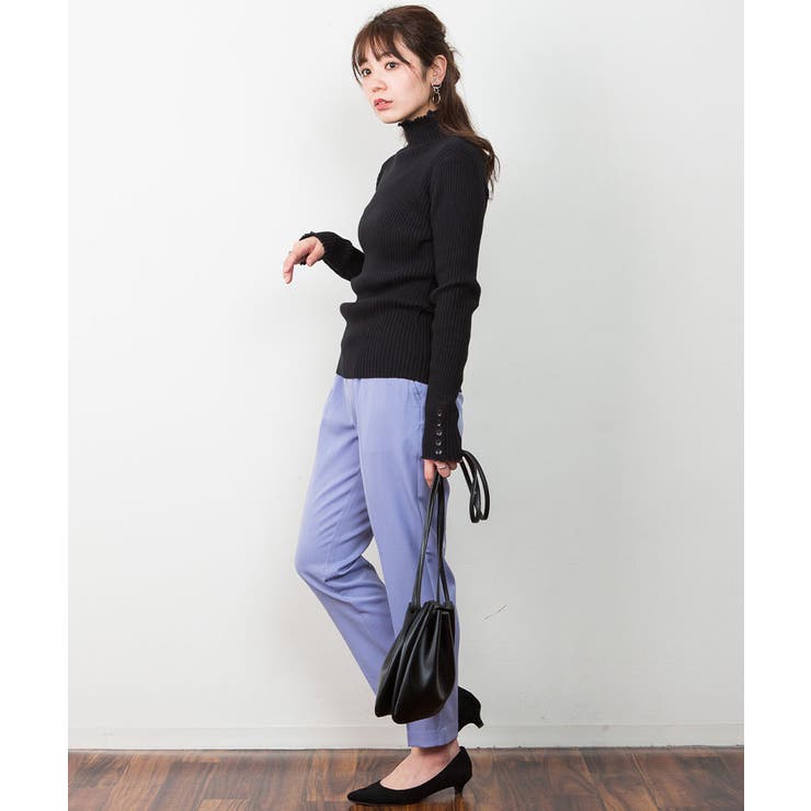 メロウ襟タートルネックリブニット | atONE | 詳細画像19 