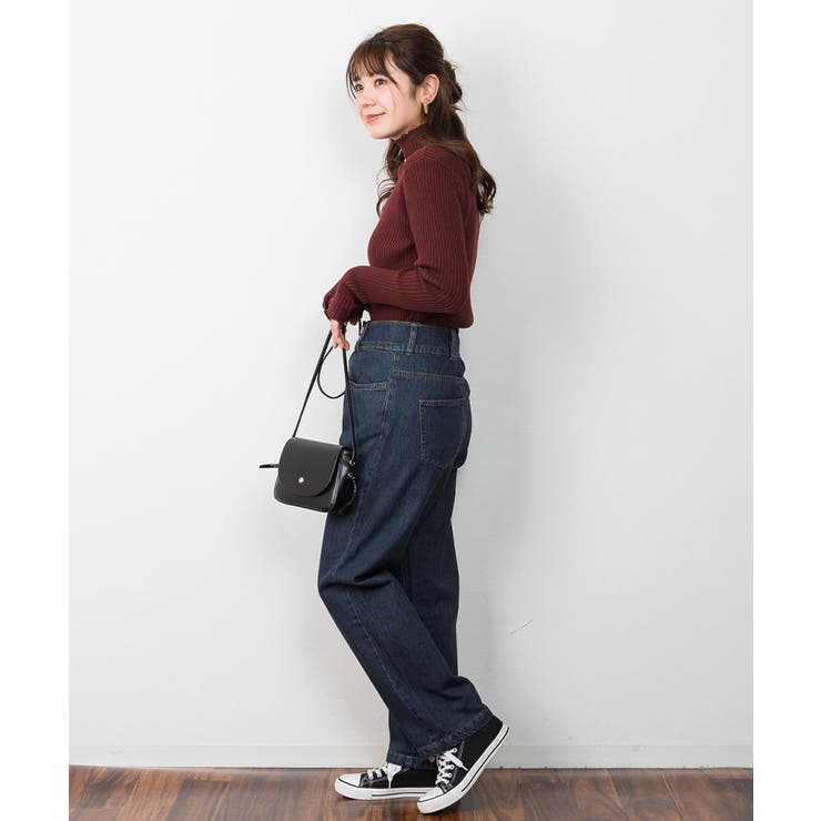 メロウ襟タートルネックリブニット | atONE | 詳細画像25 