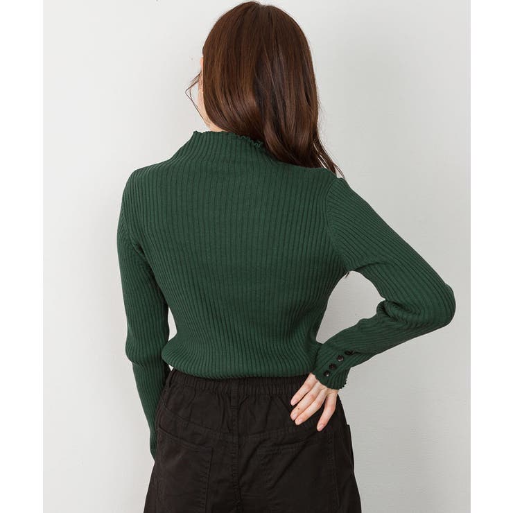 メロウ襟タートルネックリブニット | atONE | 詳細画像28 