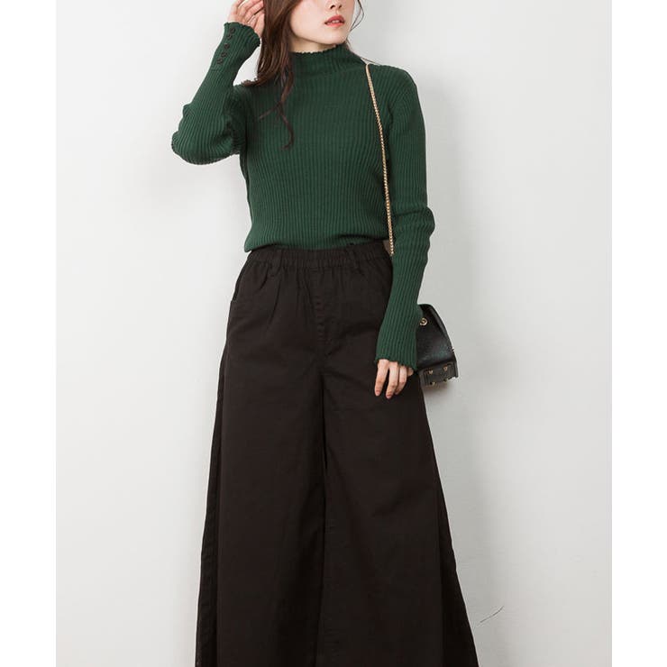 メロウ襟タートルネックリブニット | atONE | 詳細画像29 