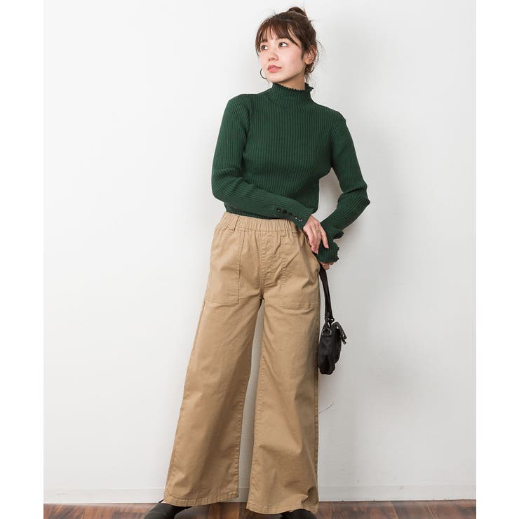 メロウ襟タートルネックリブニット | atONE | 詳細画像31 