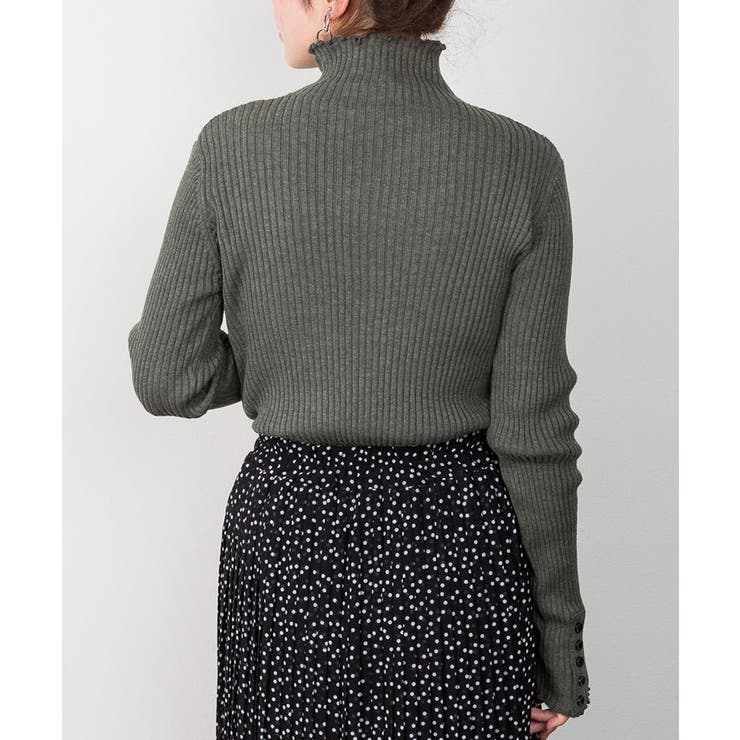 メロウ襟タートルネックリブニット | atONE | 詳細画像40 