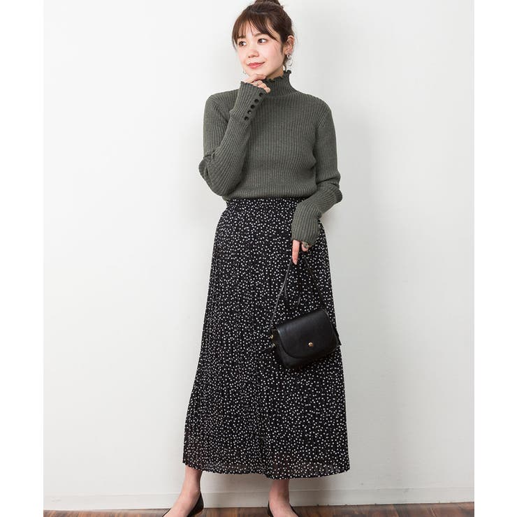 メロウ襟タートルネックリブニット | atONE | 詳細画像41 