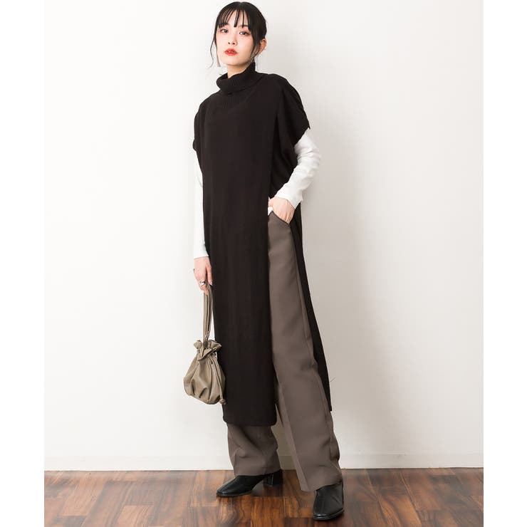 ハイネックロングベスト | atONE | 詳細画像14 