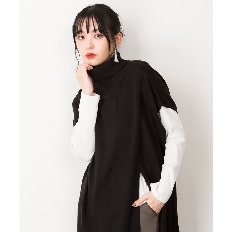 ハイネックロングベスト | atONE | 詳細画像16 