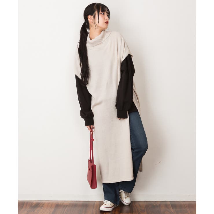 ハイネックロングベスト | atONE | 詳細画像19 