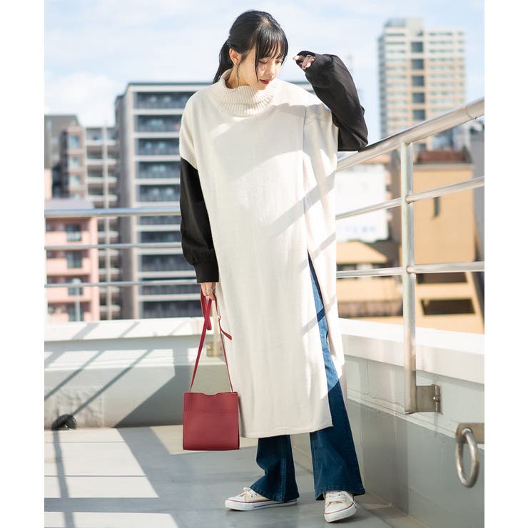 ハイネックロングベスト | atONE | 詳細画像20 