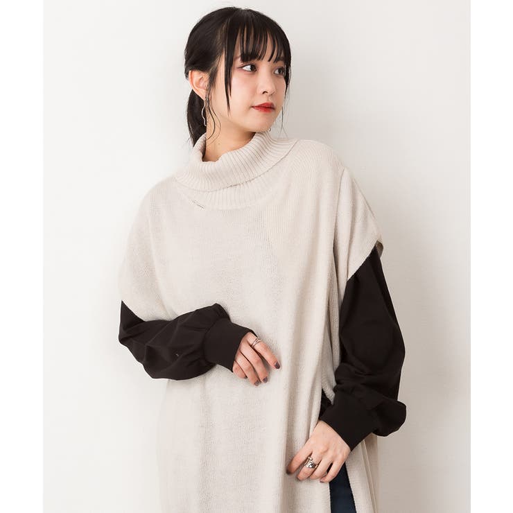 ハイネックロングベスト | atONE | 詳細画像23 