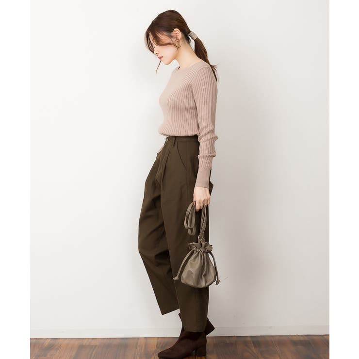 リブニットボートネックセーター | atONE | 詳細画像41 