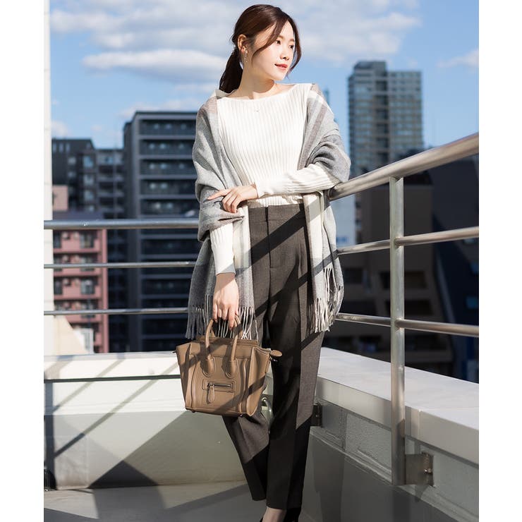 リブニットボートネックセーター | atONE | 詳細画像51 