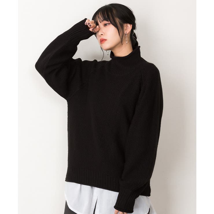 チャンキー鹿の子編みセーター | atONE | 詳細画像15 