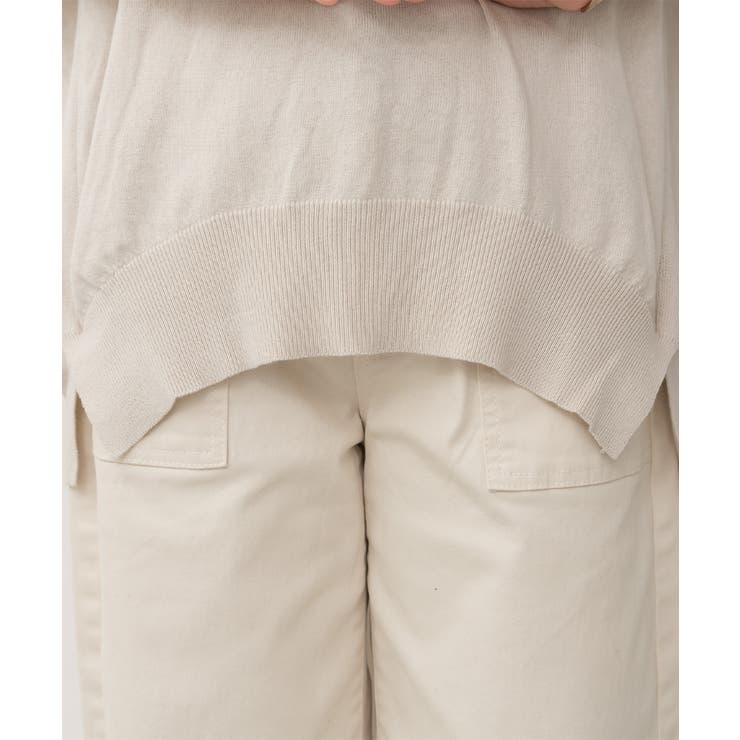 袖脇オープンラウンドネック5分袖ニット | atONE | 詳細画像44 