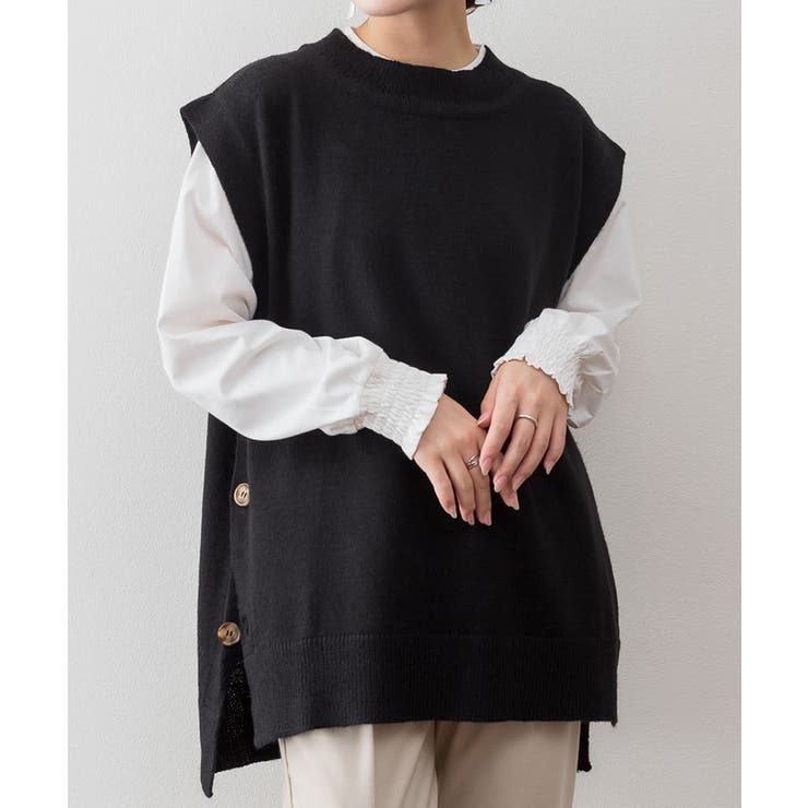 サイドボタンベスト | atONE | 詳細画像7 