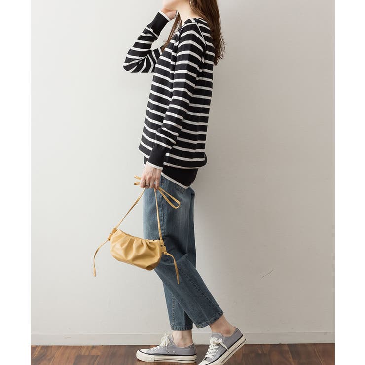 Vネックボーダーニット | atONE | 詳細画像13 