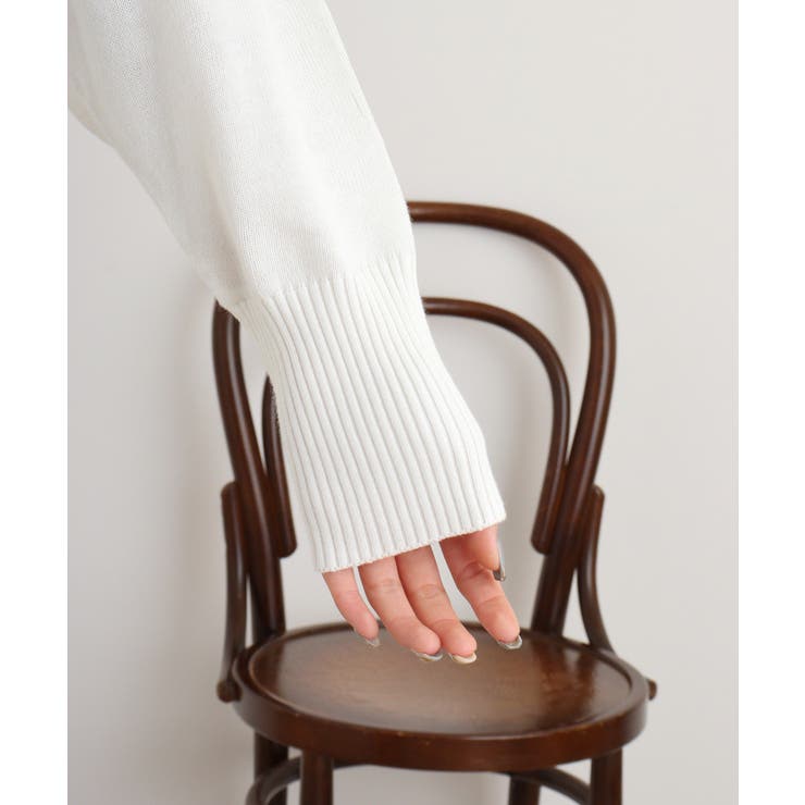 Vネックリブドルマンセーター | atONE | 詳細画像22 