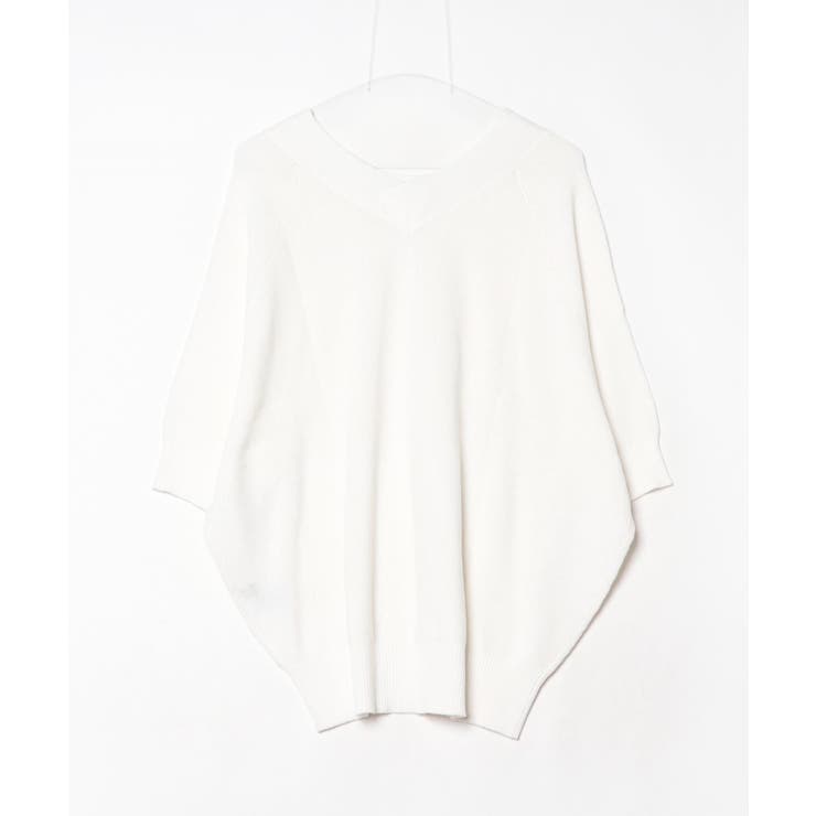 前後2WAYで着れる 畦編みルーズセーター | atONE | 詳細画像26 