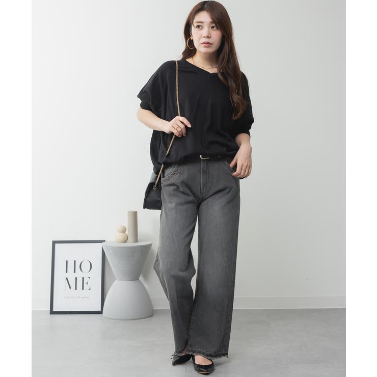 ドルマンシルエット5分袖ニット | atONE | 詳細画像33 