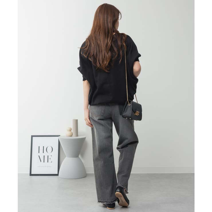 ドルマンシルエット5分袖ニット | atONE | 詳細画像35 