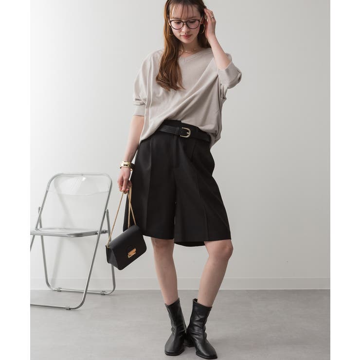 ドルマンシルエット5分袖ニット | atONE | 詳細画像46 