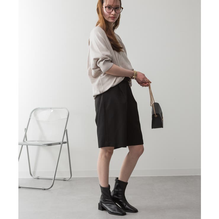 ドルマンシルエット5分袖ニット | atONE | 詳細画像48 