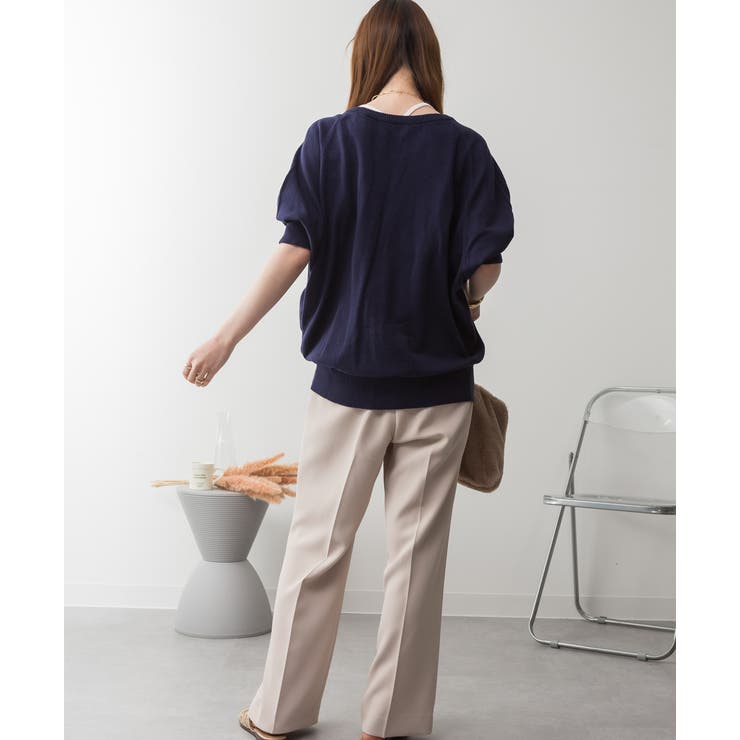 ドルマンシルエット5分袖ニット | atONE | 詳細画像54 