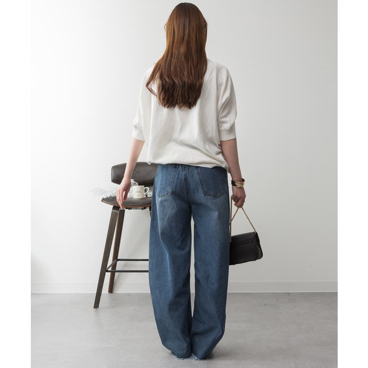 ドルマンシルエット5分袖ニット | atONE | 詳細画像60 