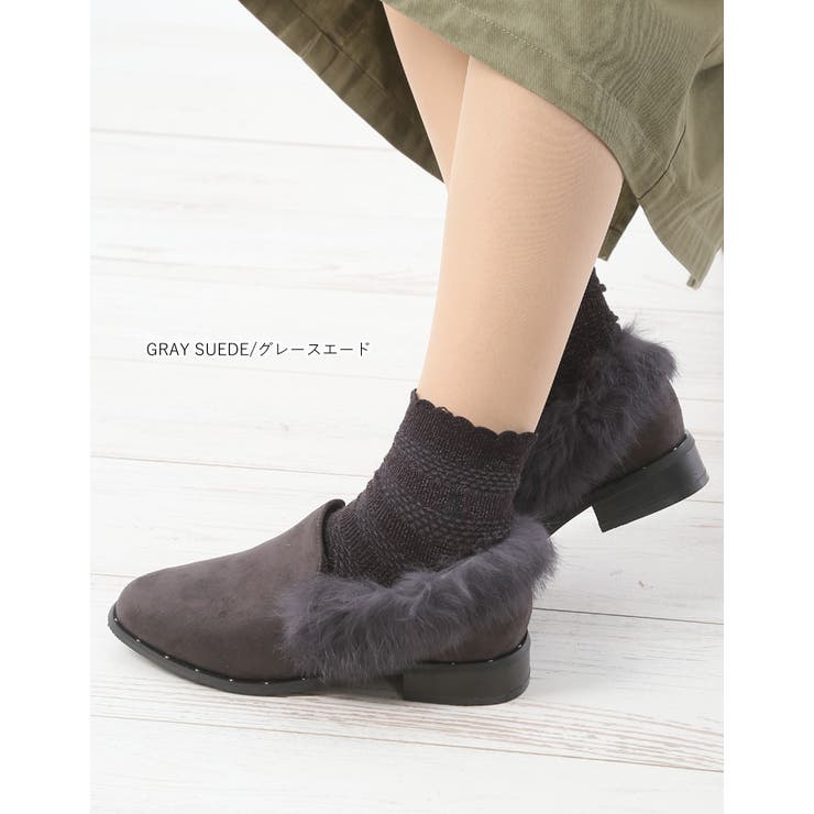 3cm ヒール ファー付き | attagirl  | 詳細画像6 